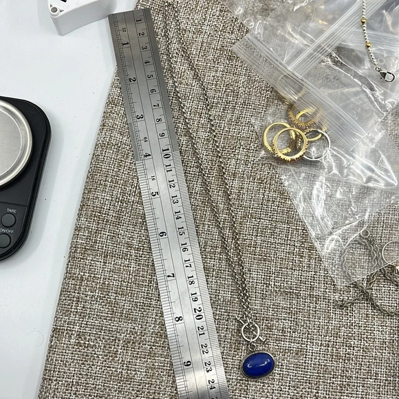 💙Vintage Lapis Lazuli Necklace - Sterling Silver, Deep Blue Gemstone ✨ - Picture 7 of 10